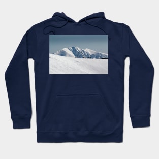 Snow on the mountainside 2 Hoodie